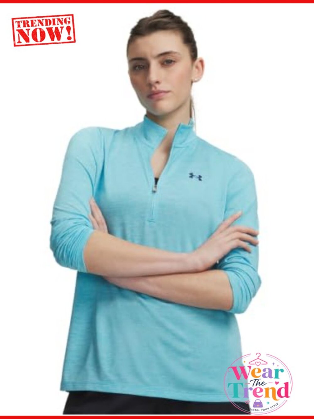 Women's Tech Twist Quarter Zip Pullover Quick-Drying Athletic Sweatshirt